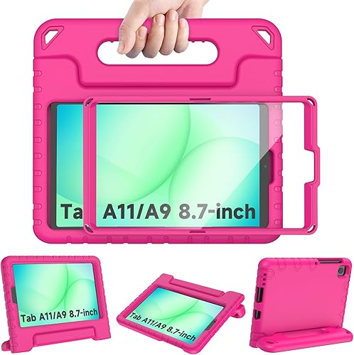 Miniatura 23 de AVAWO Funda infantil para Samsung Galaxy Tab A11 de 8.7 pulgadas 2026/Tab A9 2023 de 8.7 pulgadas con protector de pantalla integrado y soporte
