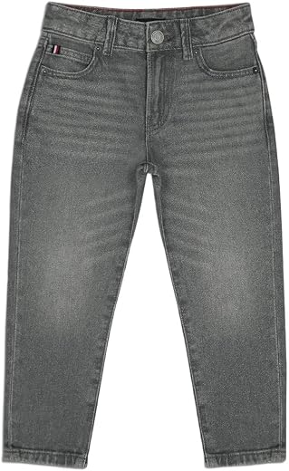Boys Light-Wash Regular Fit Mid Rise Jeans