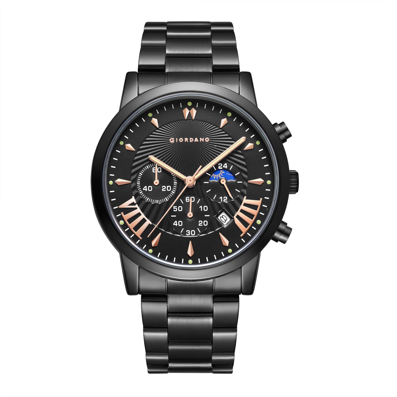 Giordano Analog Stylish Watch for Men & Boys Water Resistant Fashion Watch Round Shape with Multi-Functional Wrist Watch to Compliment Your Look/Ideal Gift for Male - GZ-50056 (B0C7H4N8KW) Amazon Price History, Amazon Price Tracker