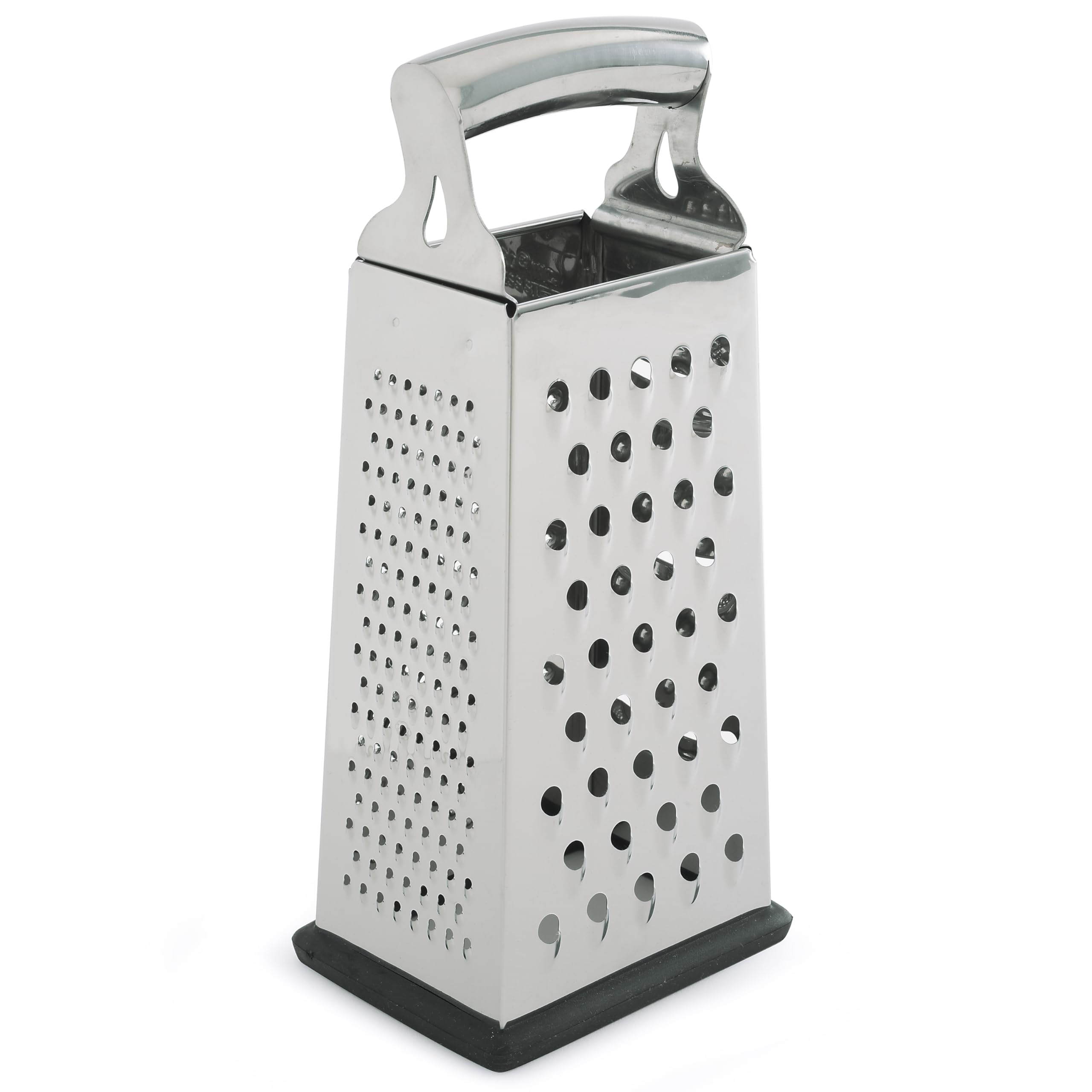 Norpro – Rallador con 4 caras, acero, color plateado, 9.5 x 4 x 3 inches
