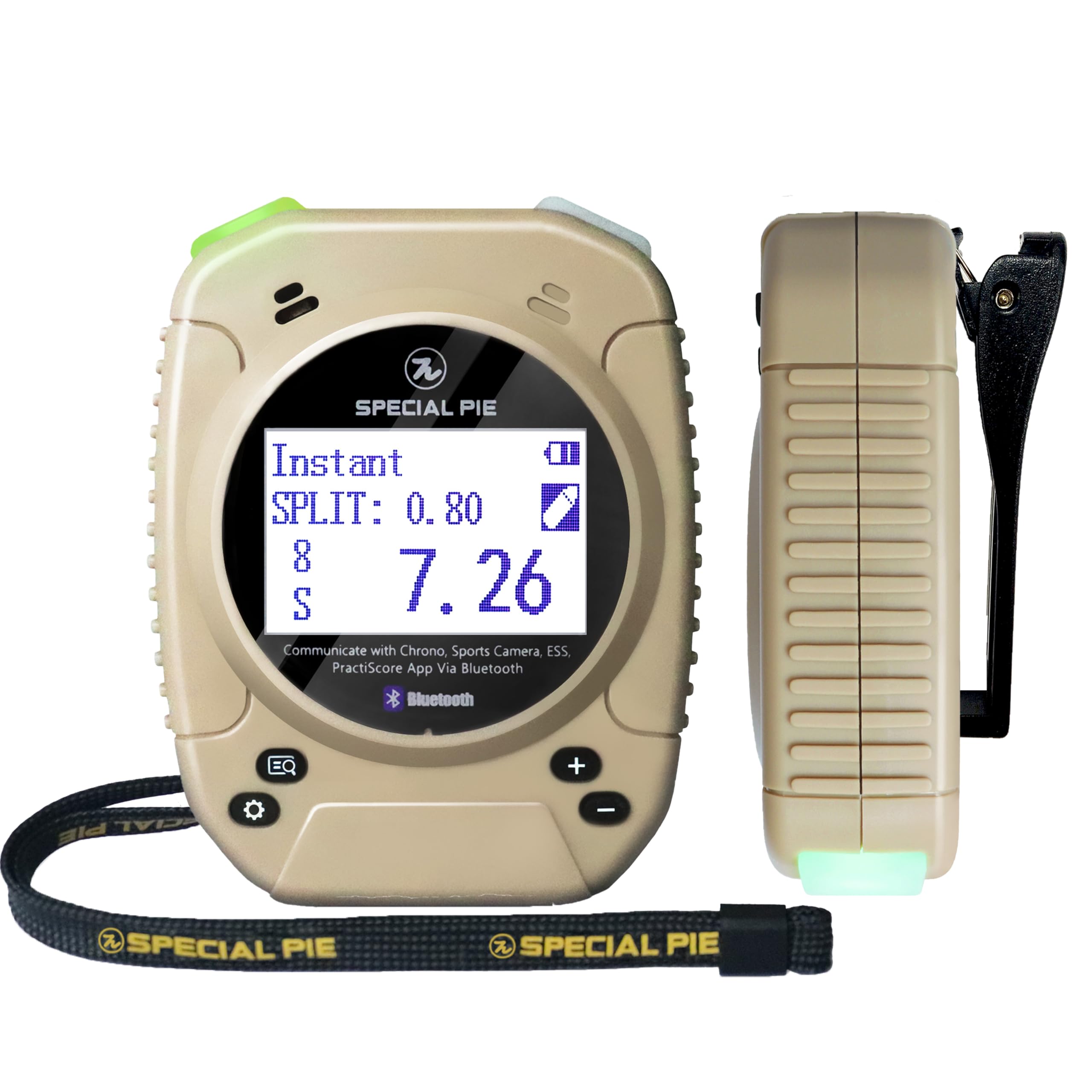 Design-Pie Shot Timer for Shooting - Upgraded Shooting Timer for Training & Dry Fire Practice, Auto-Backlight, New-gen Sensor and Loud Buzzer, Ideal for Personal Shooting Training, IPSC, IDPA, USPSA
