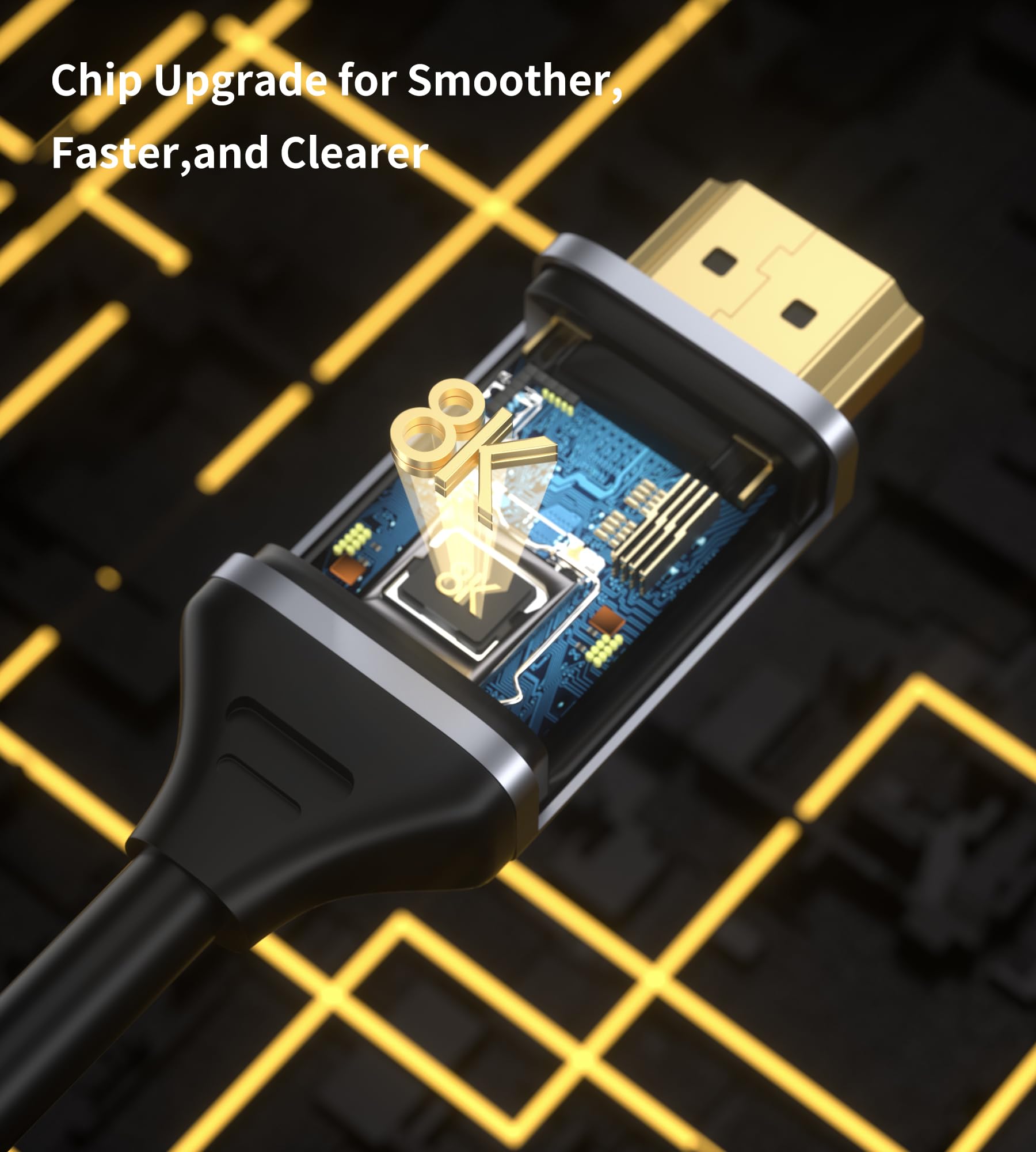fairikabe Cavo HDMI a Displayport 4K a 120Hz con alimentazione USB per Xbox Series X, PS4, PS5, PS4 Pro, 8K HDMI 2.1 Source to Display Port 1.4, cavo adattatore unidirezionale da HDMI maschio a DP