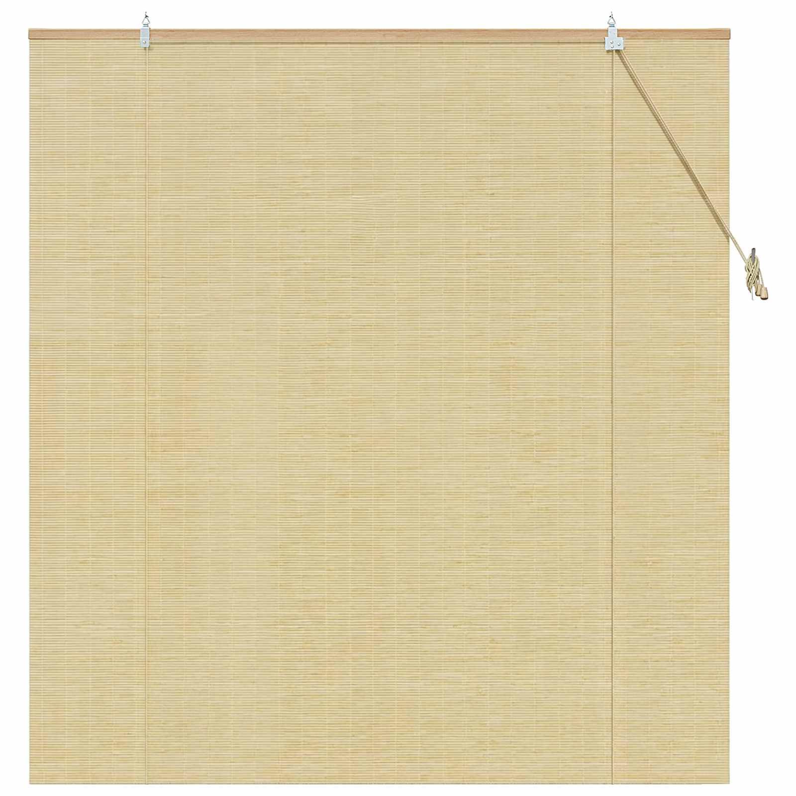 Store enrouleur en bambou naturel résistant aux UV - 130 x 160 cm - Occultant - Pour salon, chambre à coucher, chambre d'enfant, cuisine, salle de bain, bureau - Montage facile - Fixation