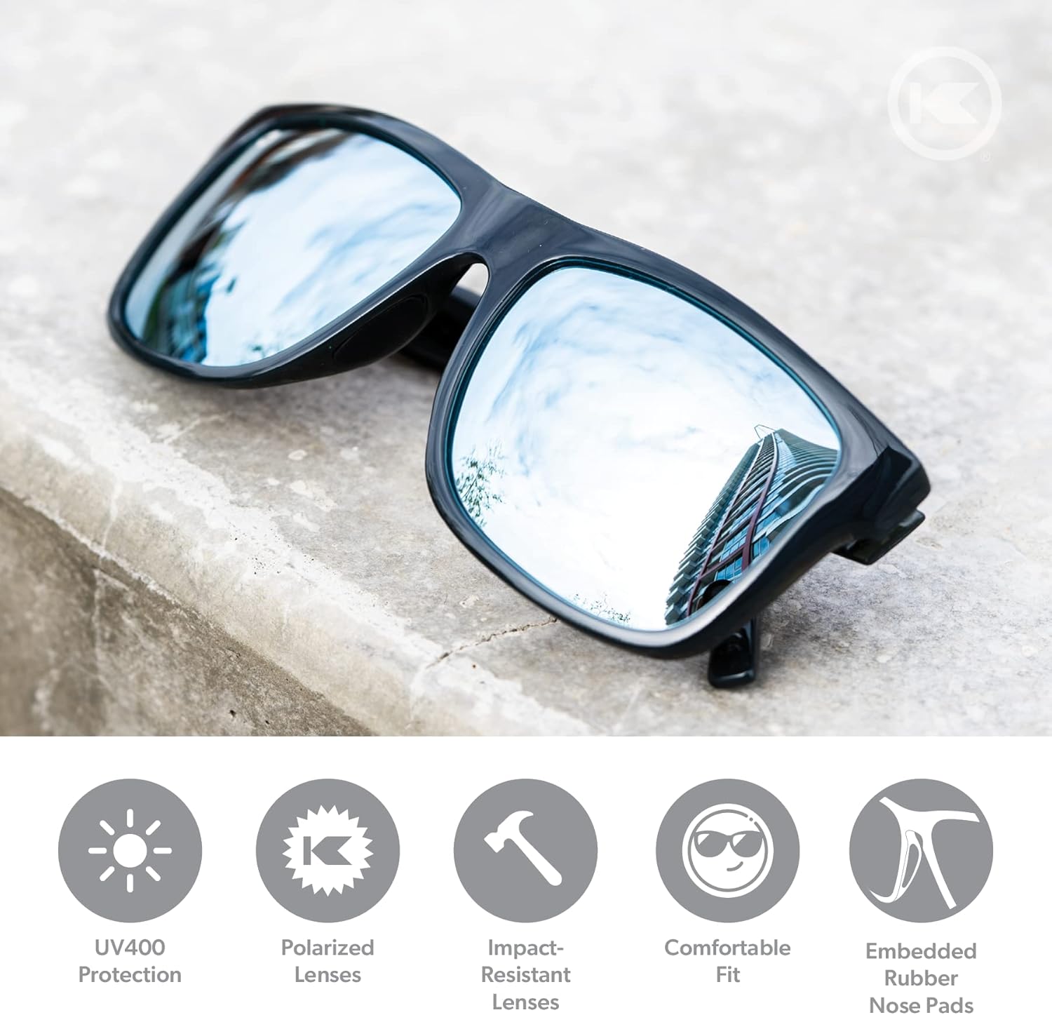 Knockaround Torrey Pines Polarized Sunglasses for Men & Women - UV400 Protection - Image 4