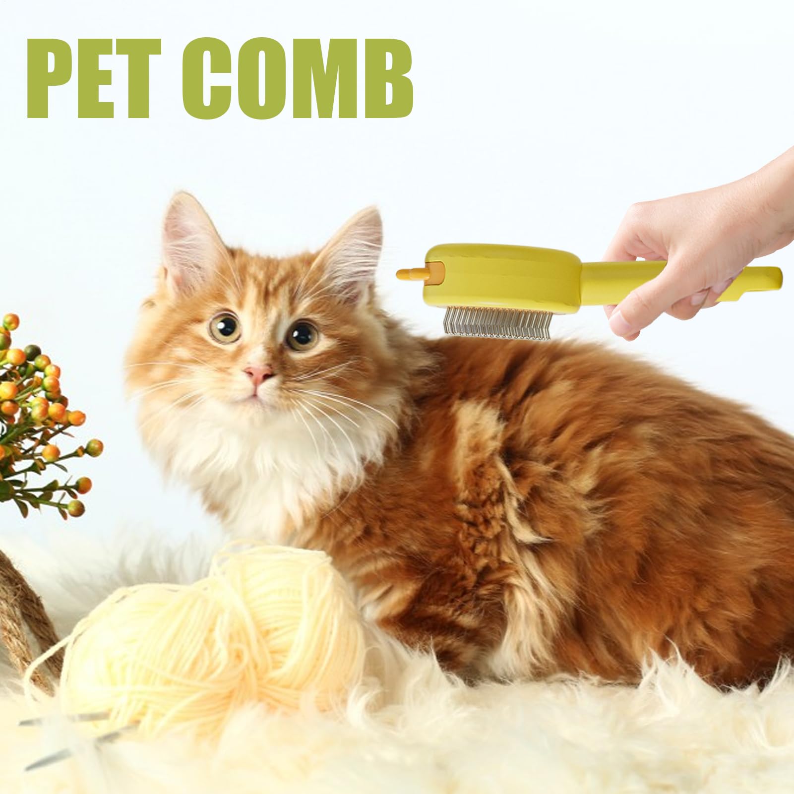 Hundebürste Slicker Brush,Ergonomisch mit Auslösetaste | Tragbarer | Massagekamm Für Hunde,Für Und Kurzhaarige Katzen Hunde Baden Pflege Massage