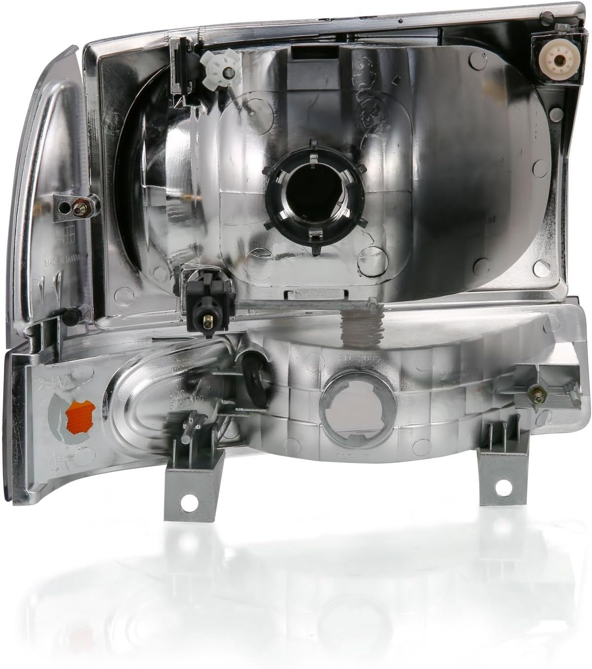 FORD EXCURSION 00-04/ SUPER DUTY 99-04 CRYSTAL HEADLIGHTS BLACK W/CORNER LIGHTS (W/O BULBS)