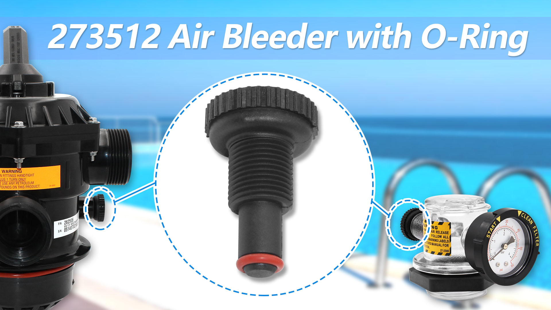 Amazon.com: 273512 Air Bleeder with O-Ring Replacement for