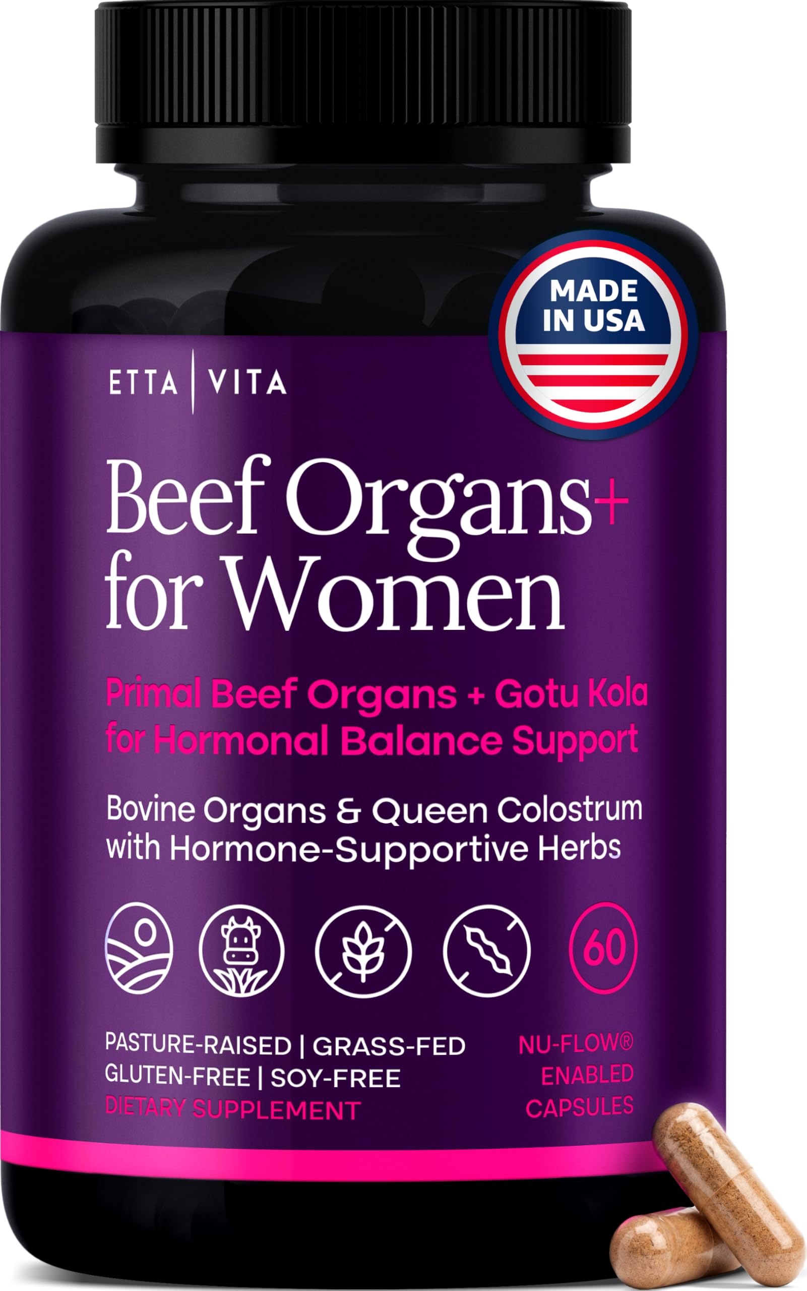 Etta Vita Primal Beef Organ Supplement for Women