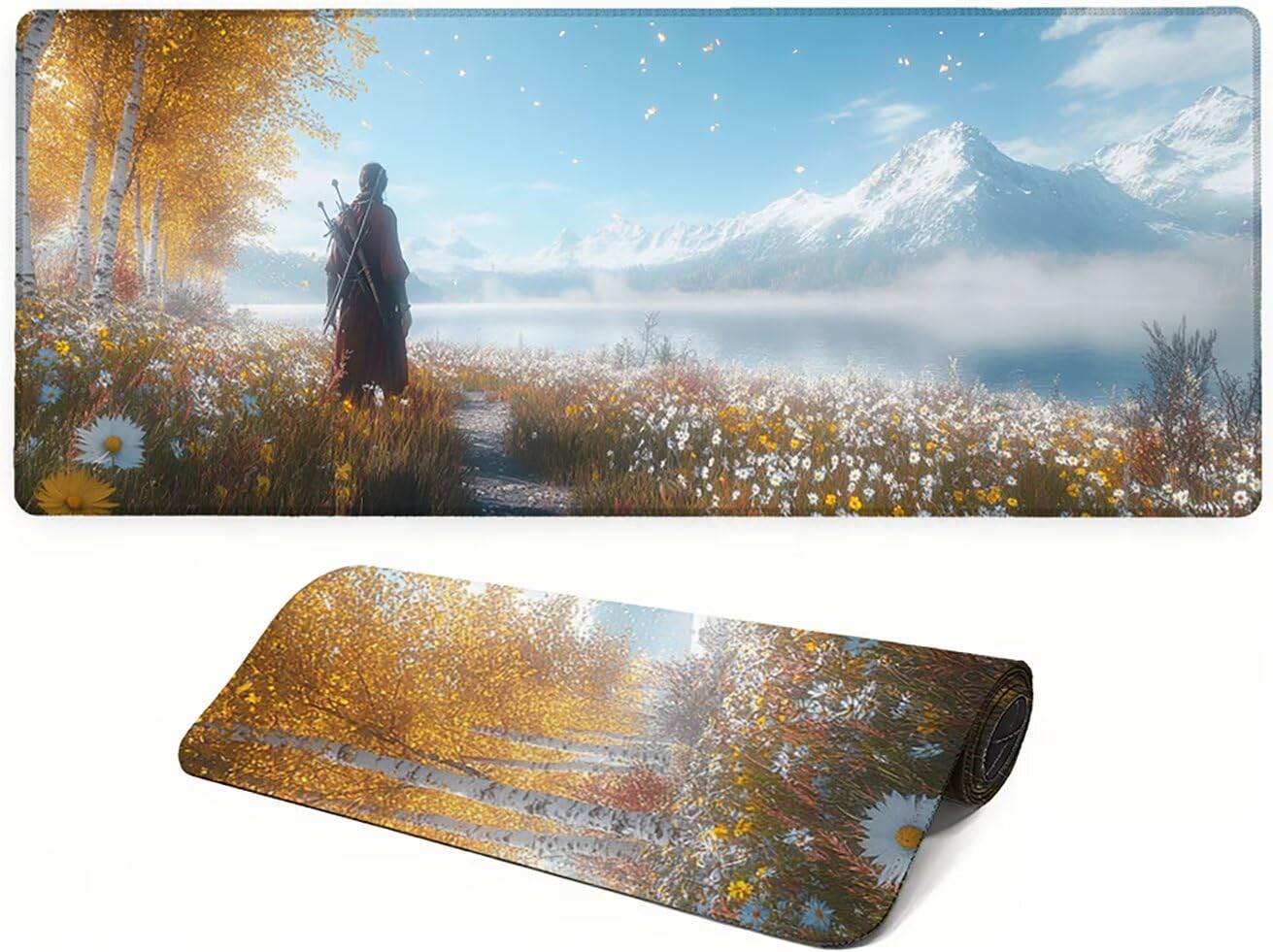 Genérico Lpfieonn Paisajes Gaming Alfombrilla Ratón 160x80cm PF-2509