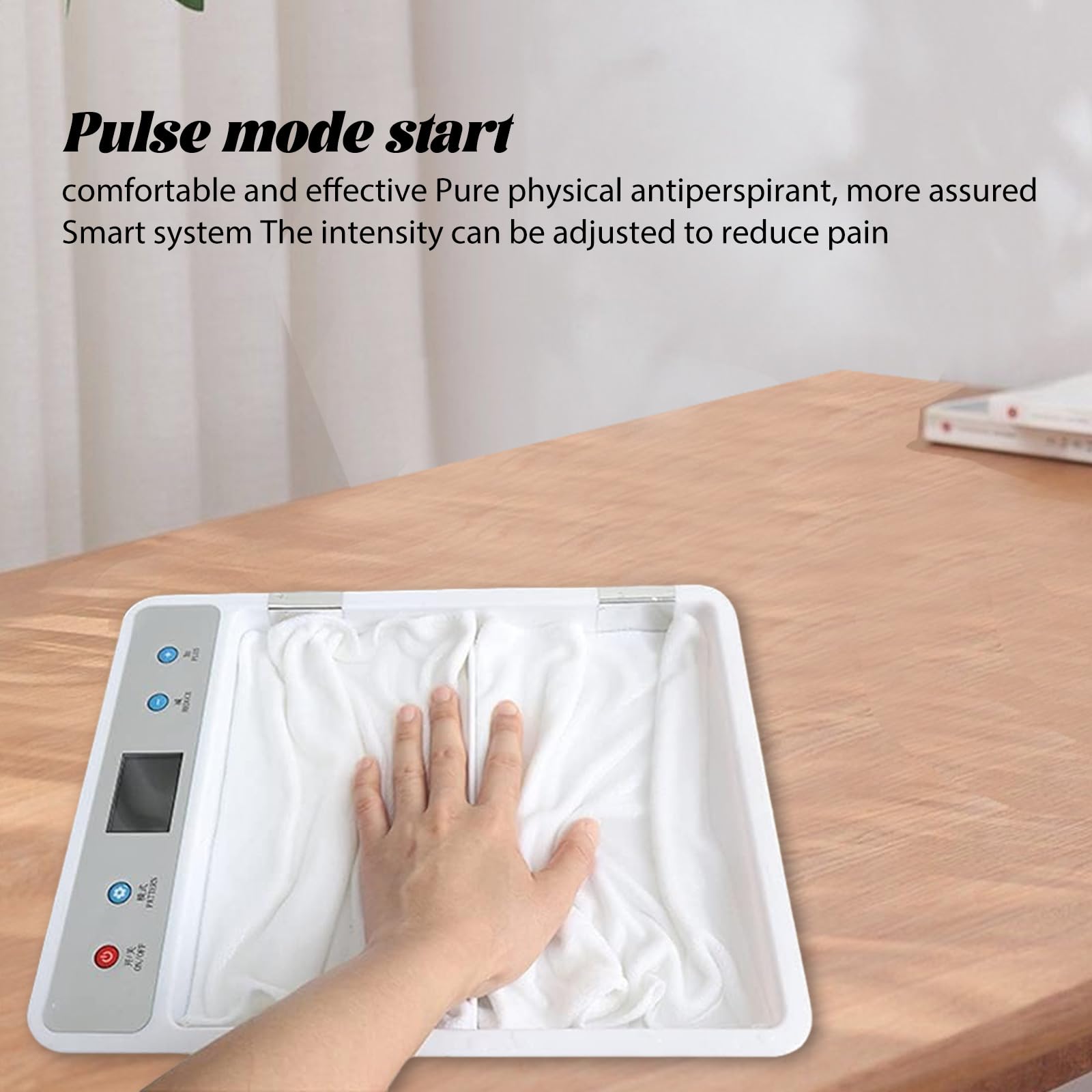 Appareil d'Iontophorèse pour Traiter l'Hyperhidrose - Thérapie Sûre à Usage Domestique qui Est Efficace pour Traiter les Mains et les Pieds Moites