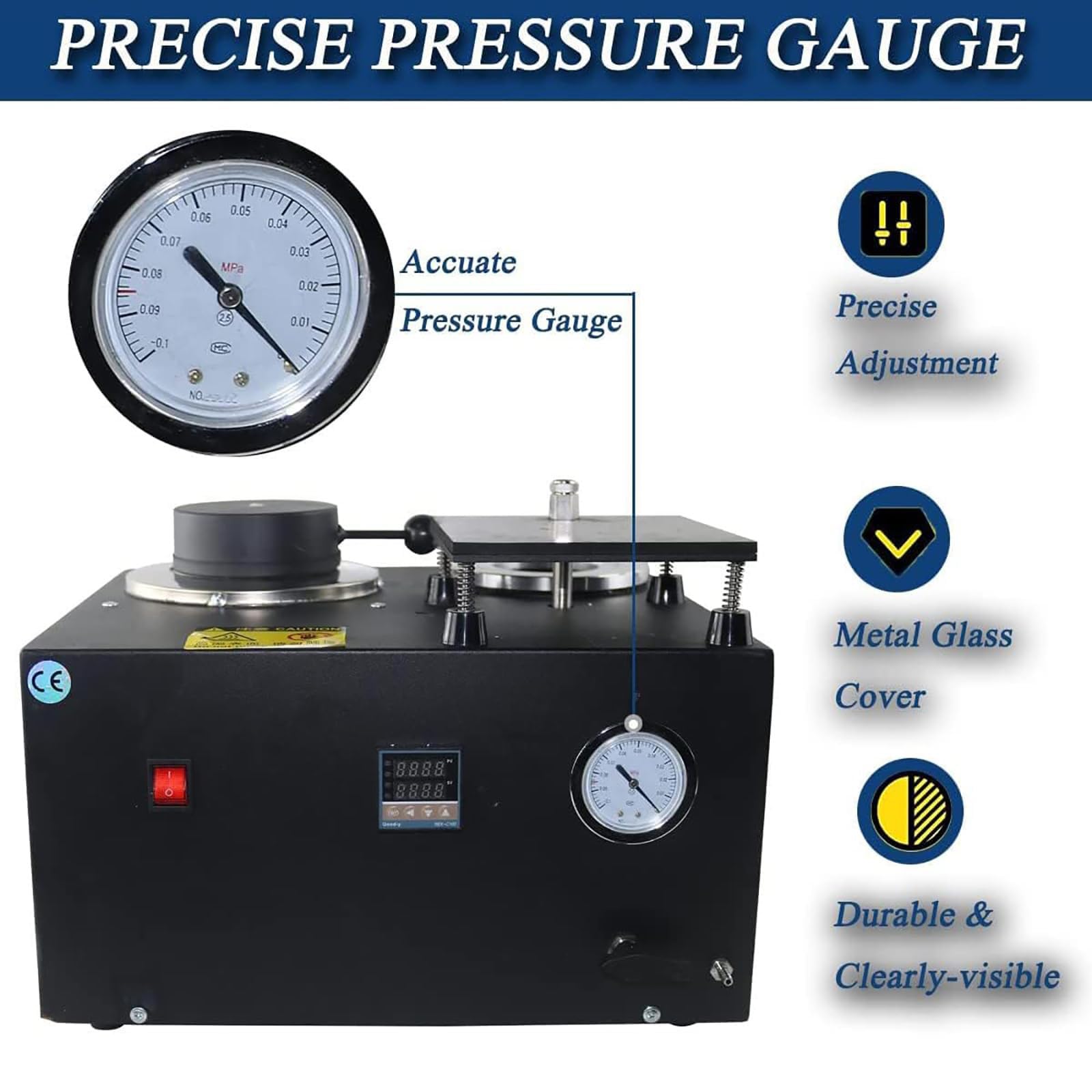 Machine de coulée 3 en 1, équipement de Fusion et de Vide, Machine de coulée sous Vide, Machine d'investissement de coulée sous Vide de 2 L, Affichage numérique jusqu'à 2 100 °F