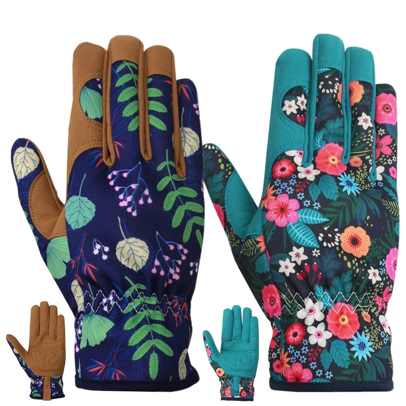 Guantes de jardín for desmalezar, trabajar, cavar, plantar, guantes jardinería con agarre, a prueba espinas, resistentes a pinchazos Para jardinería(Brown)