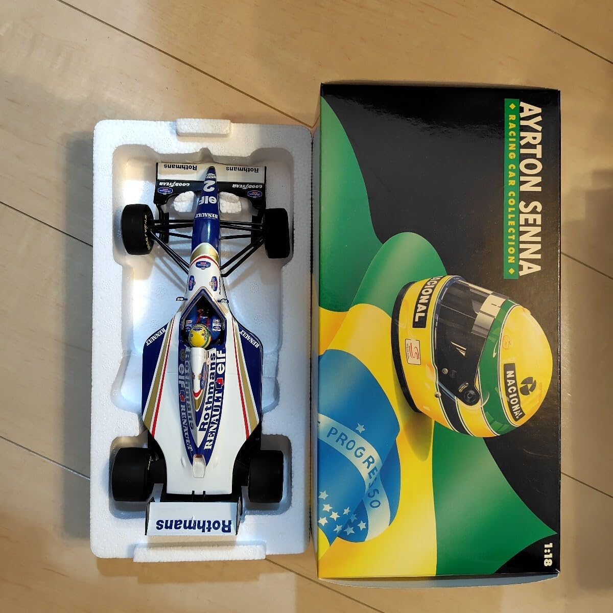 ウィリアムズルノーFW16アイルトン・セナロスマンズデカール仕様