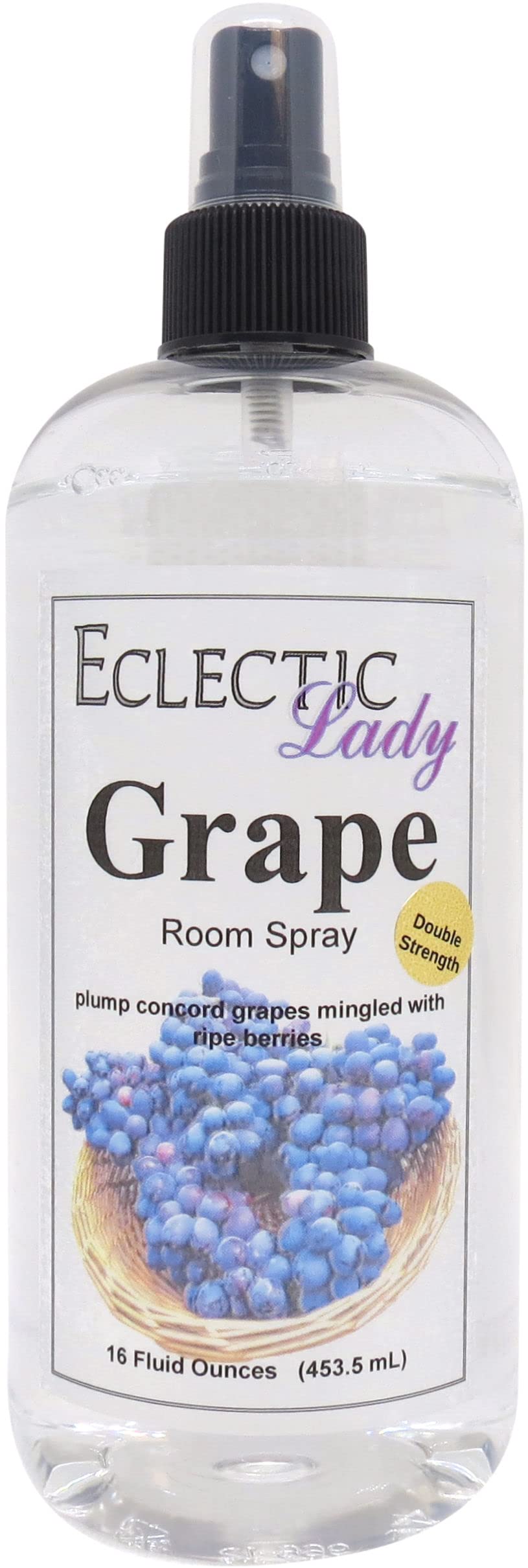 Grape Room Spray (Double Strength), 16 Ounces, No Artificial Colors, Parabens, or Preservatives - Fragrant Aromatic Room Mist For Home, Room, Office