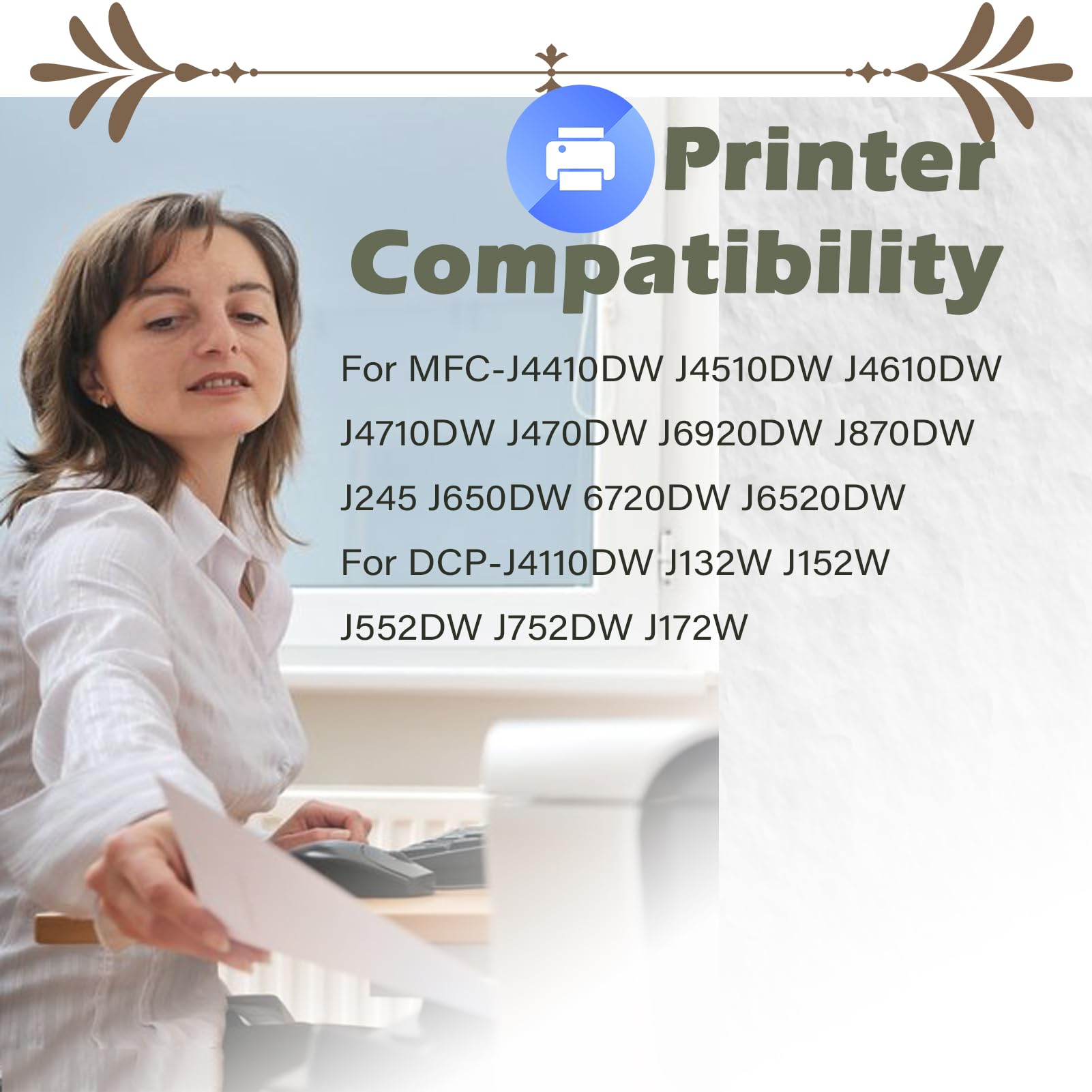 LCL Cartucho De Tinta Compatible LC121 LC123 LC123BK LC123C LC123M