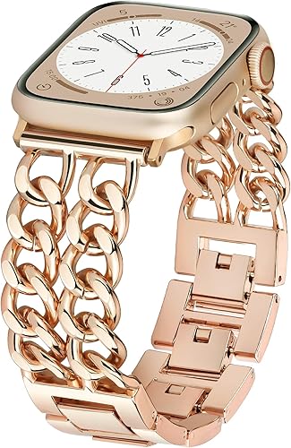 Correa de diseño compatible con Dressy Designer Apple Watch para mujeres y hombres, 1.732 pulgadas, 1.772 pulgadas, 1.654 pulgadas, correas