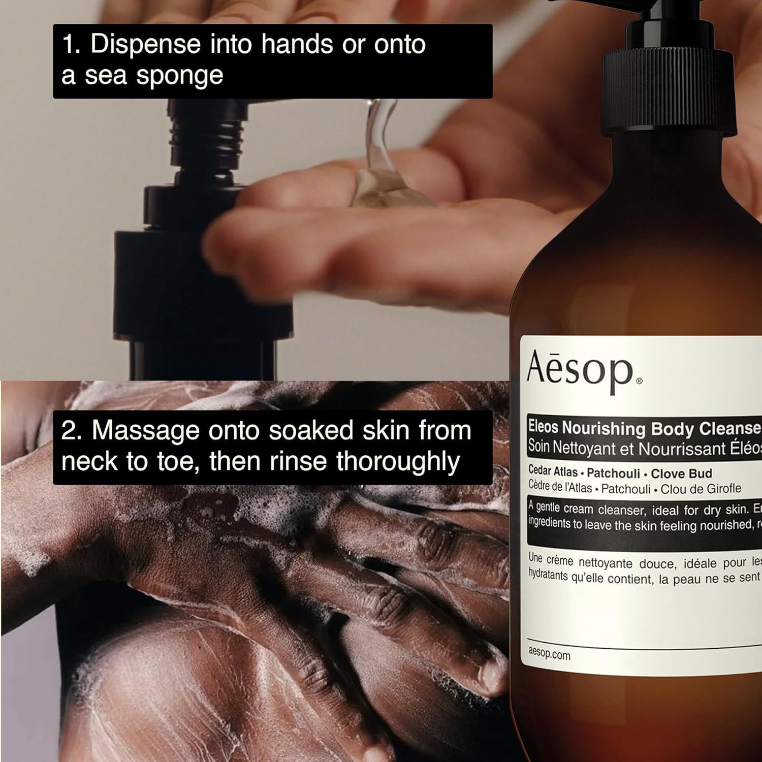 Amazon.com : Aesop Eleos Nourishing Body Cleanser & Shampoo Set