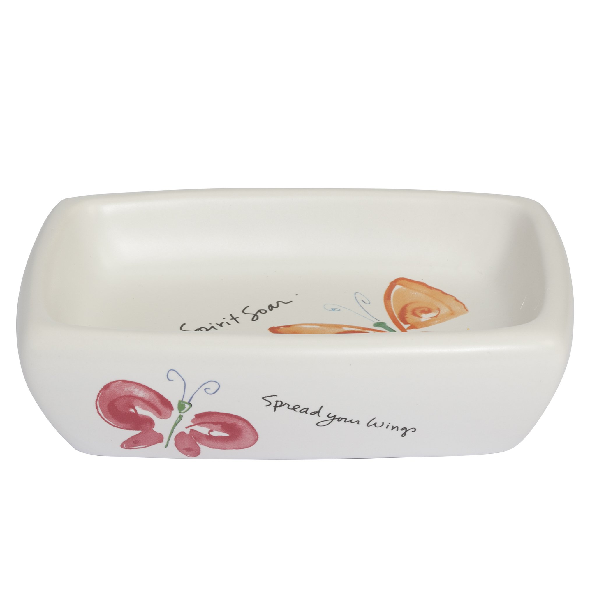 Kathy Davis Flutterby Soap Dish, Ceramic