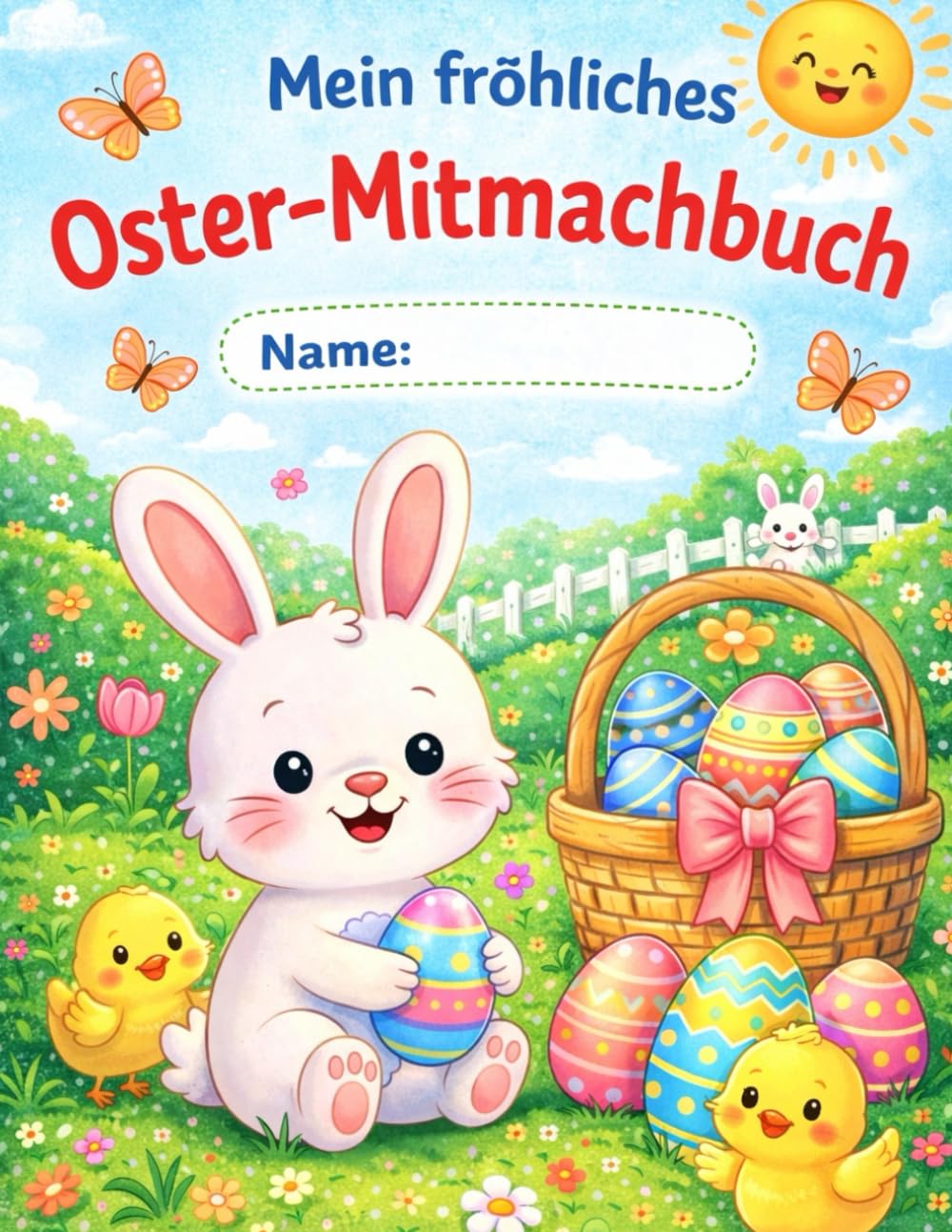 Mein fröhliches Oster - Mitmachbuch: Ein kreatives Oster-Mitmachbuch mit Ausmalbildern, Labyrinthen, Rätseln und Bastelideen für Kinder ab 4 Jahren