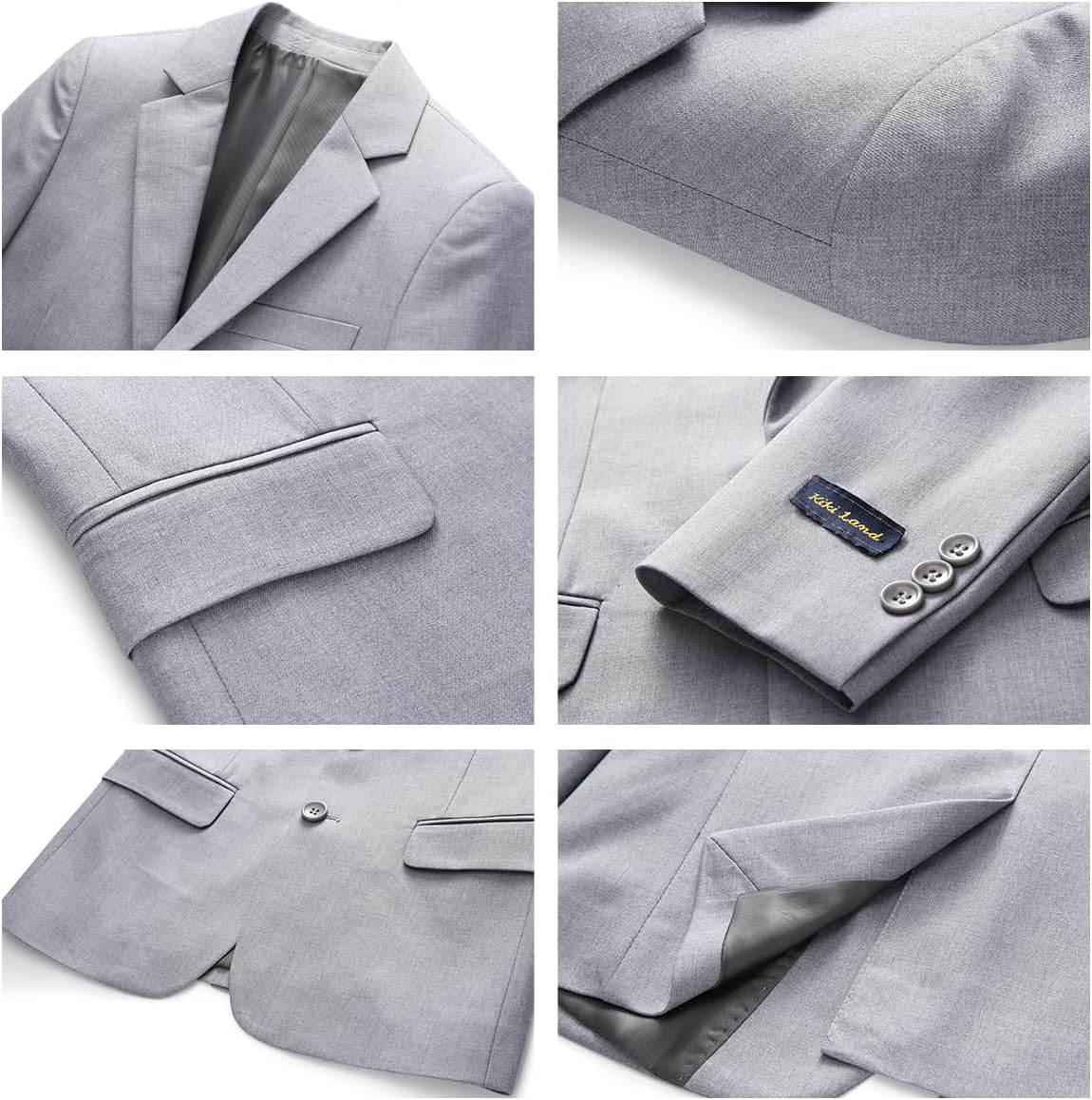Boys Slim Fit Suit Tuxedo Jacket for Boys Blazer and Pants 2 Piece Suits Set for Kids