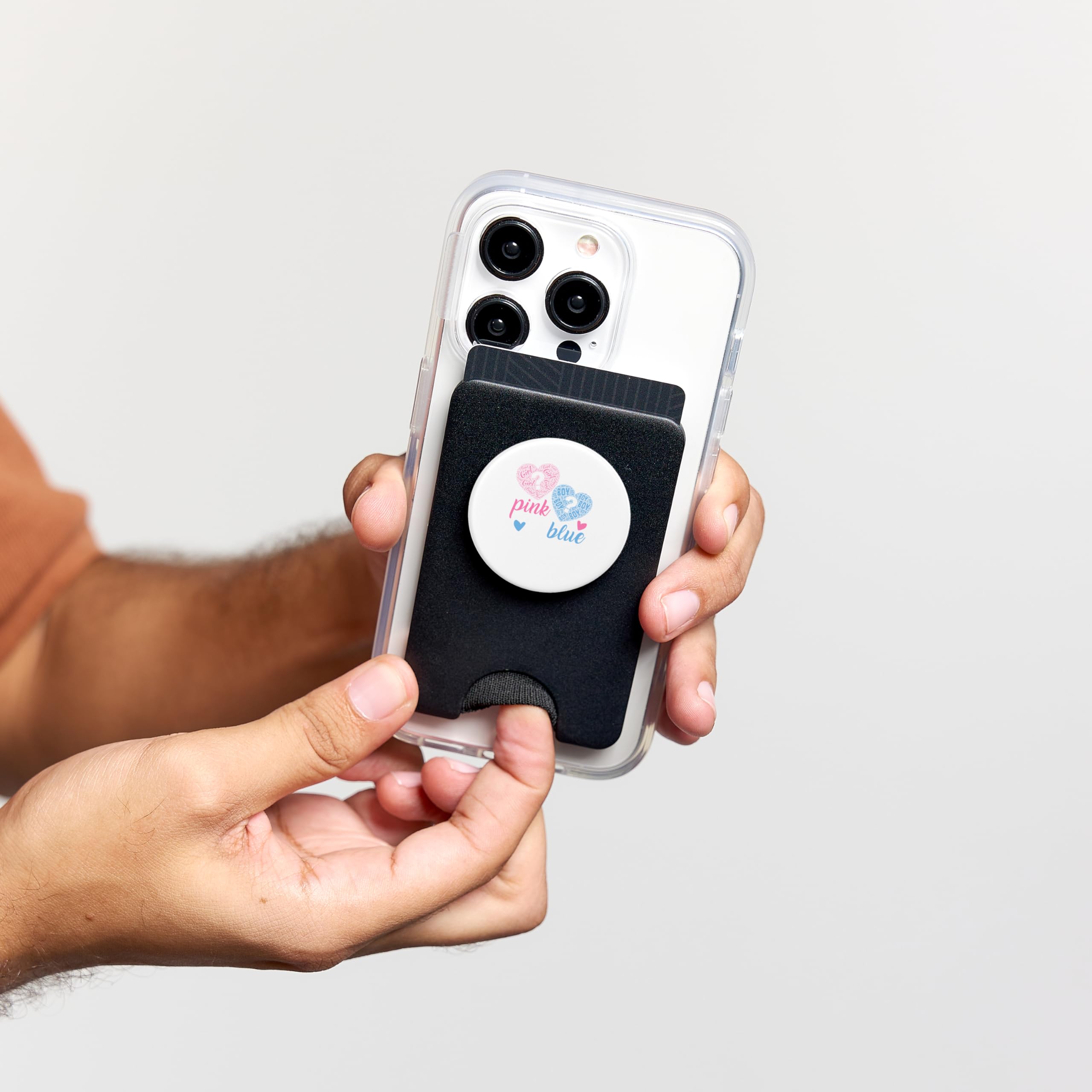 Revelación de género - Para mamá papá - Tus padres te aman PopSockets PopWallet para MagSafe