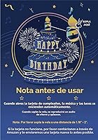 Vista 8 de Tarjetas de cumpleaños de fuegos artificiales emergentes en 3D, con luces led y musicales con pastel de cumpleaños para soplar, para mamá, mujeres