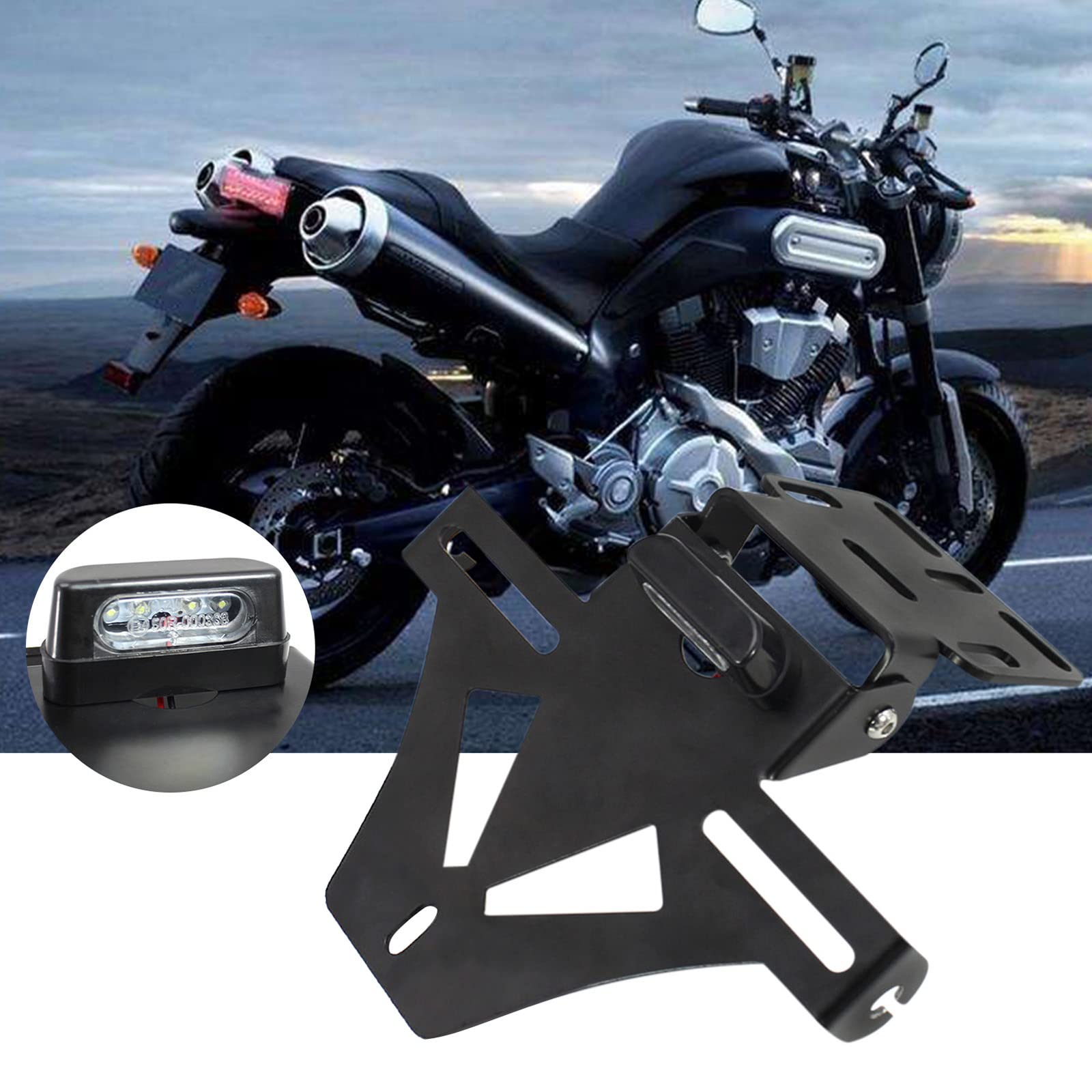 KTARMM101A3 KIT PORTATARGA REGOLABILE LIGHTECH SPAGNA MOTO MORINI X-CAPE 649 2022 - Foto 7