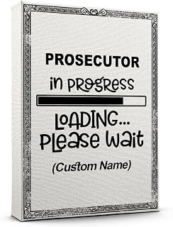 Customize Name Prosecutor in Progress Poster, Prosecutor Canvas Modern Wall Art Poster Print for Office, Classroom, Bedroom Decor 9AZ2338