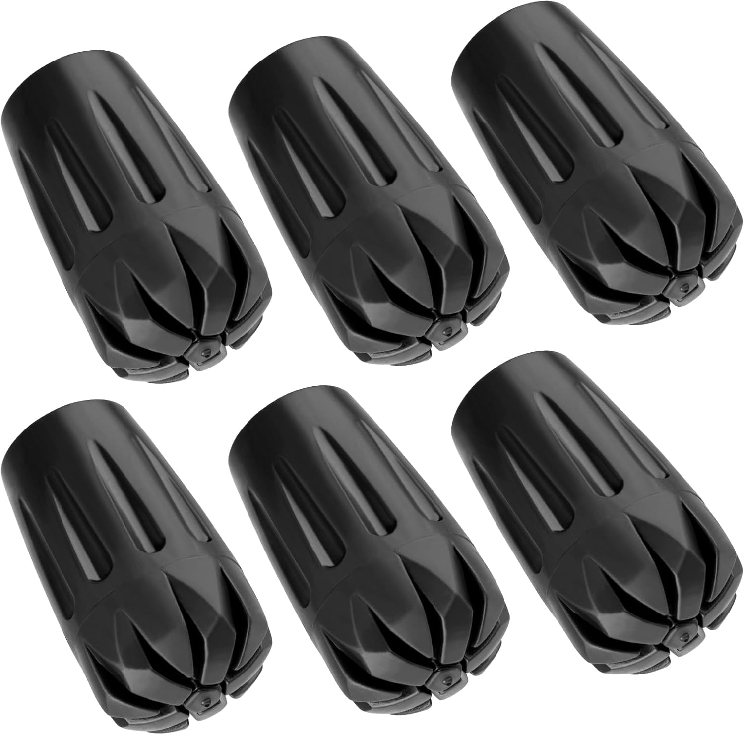 Durable Replacement Rubber Tips for Trekking Poles – Universal Anti-Slip Hiking Stick Caps – Shock Absorbing Pole Accessories – Fits 11mm Standard Poles – Set of 6 Durable Replacement Rubber Tips for Trekking Poles – Universal Anti-Slip Hiking Stick Caps – Shock Absorbing Pole Accessories – Fits 11mm Standard Poles – Set of 6