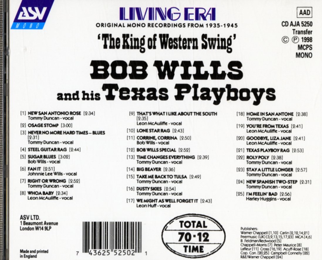 King of Western Swing-25 Hits