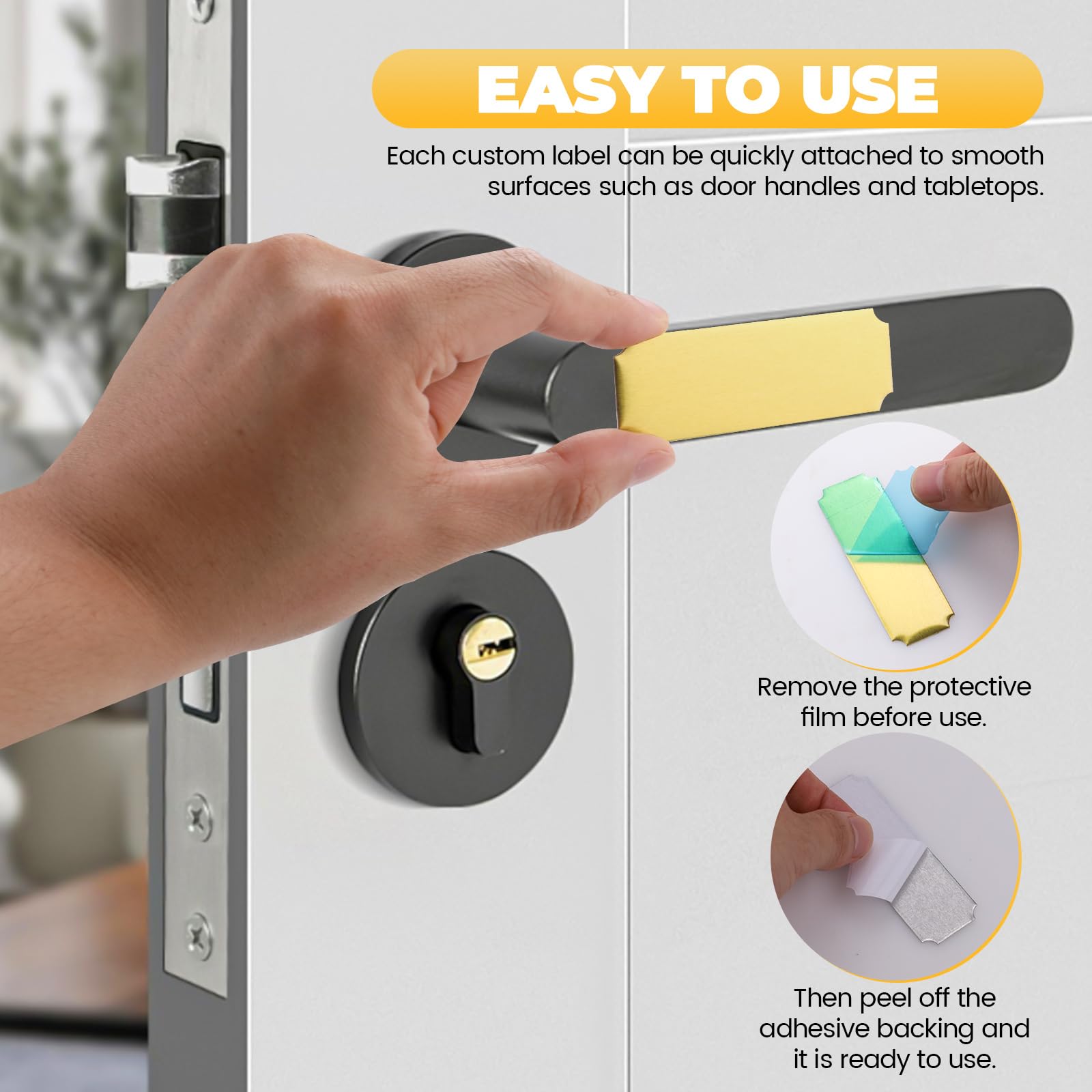 PATIKIL 8"x2" Blank Name Plates, 30 Pack Custom Engraved Name Plate Rectangle Laser Engraving Blanks For Personalized Nameplates Office Door DIY