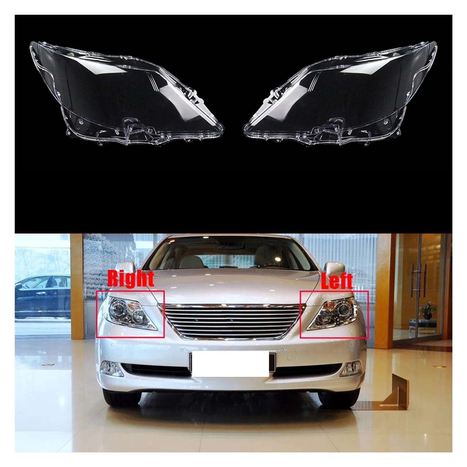 Amazon | 車のヘッドランプ レンズ カバー レクサス 用 LS460 用
