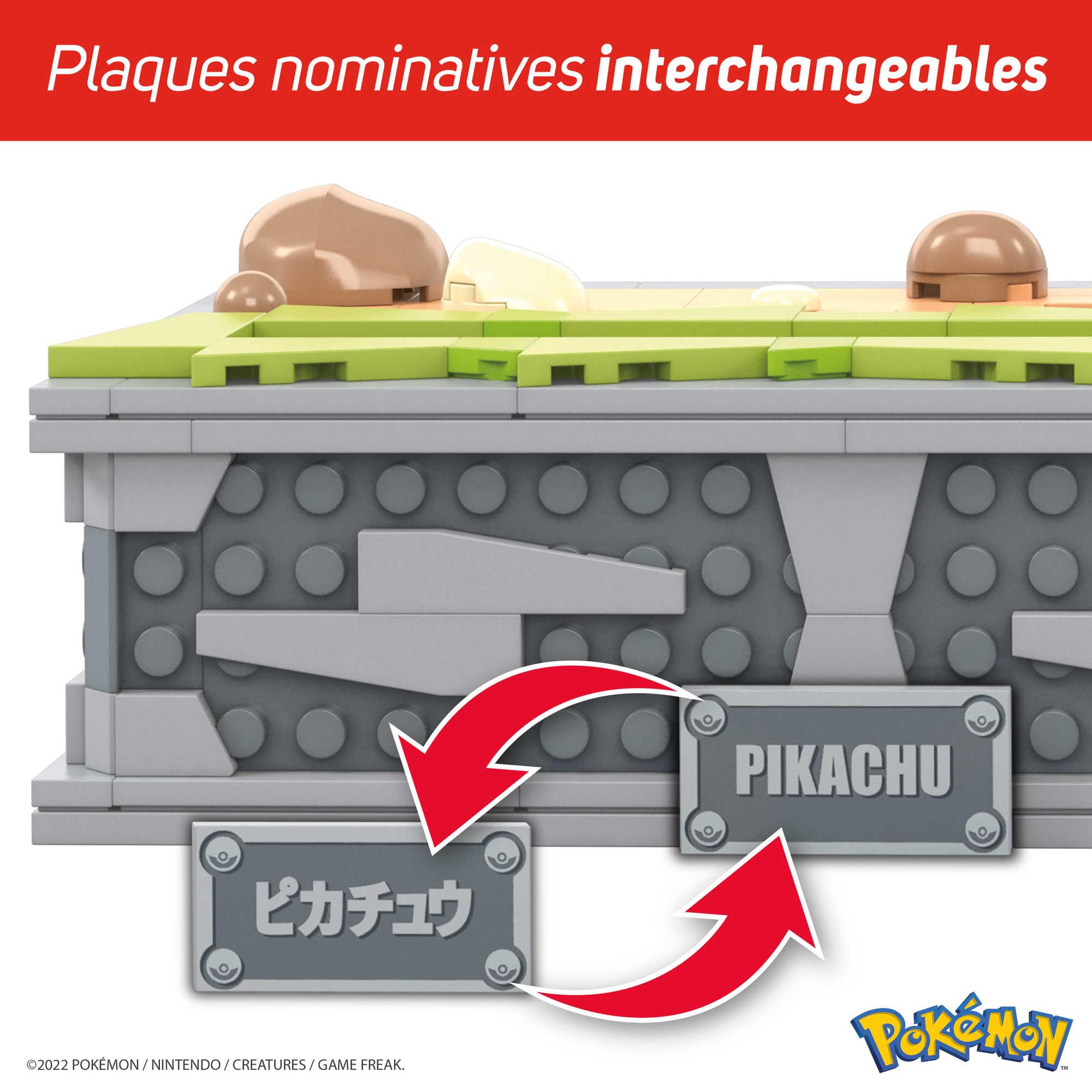 MEGA Pokémon Figurine Action Pikachu 30 cm, Jeu de Briques de Construction 1095 Pièces, Jouet Enfant 8 Ans+