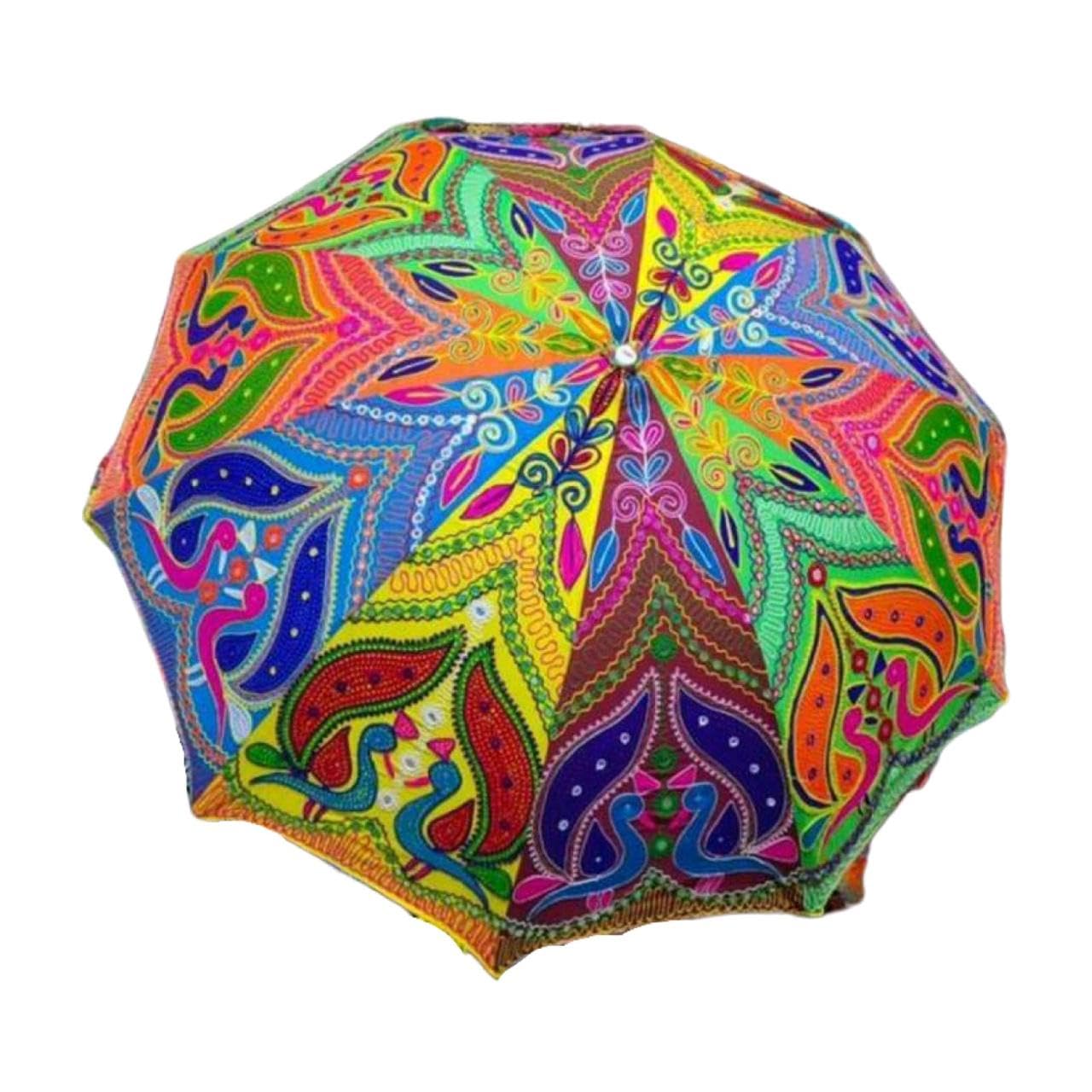 Arprani indian umbrellas for decoration, handmade patio garden table umbrellas beach umbrella cafe outdoor cotton umbrella parasol