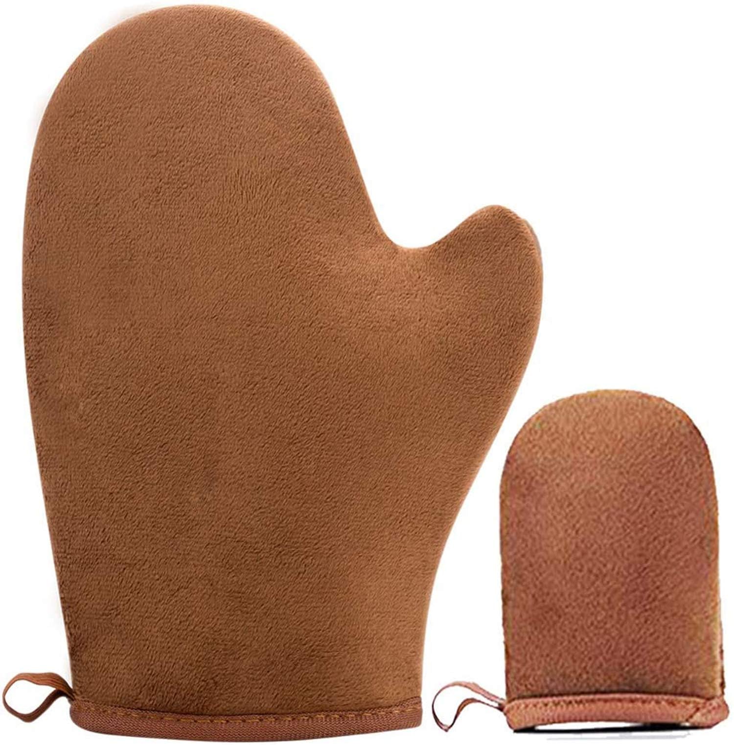 KASTWAVE 2 Pack Self Tanning Mitts - Ultra Plush Microfiber - Reusable & Washable - Streak-Free Tan - All Skin Tones