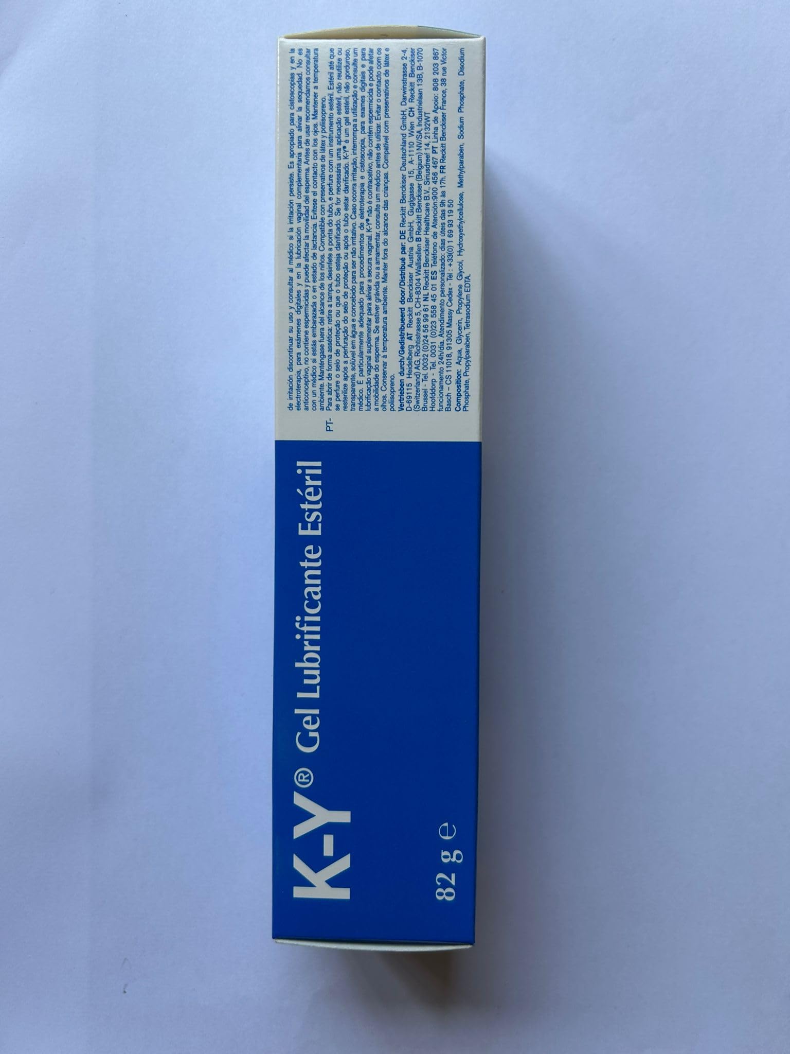 K-Y lubricante - lubricante estéril en un tubo de 82 g - paquete de 3(3x82g tubo)