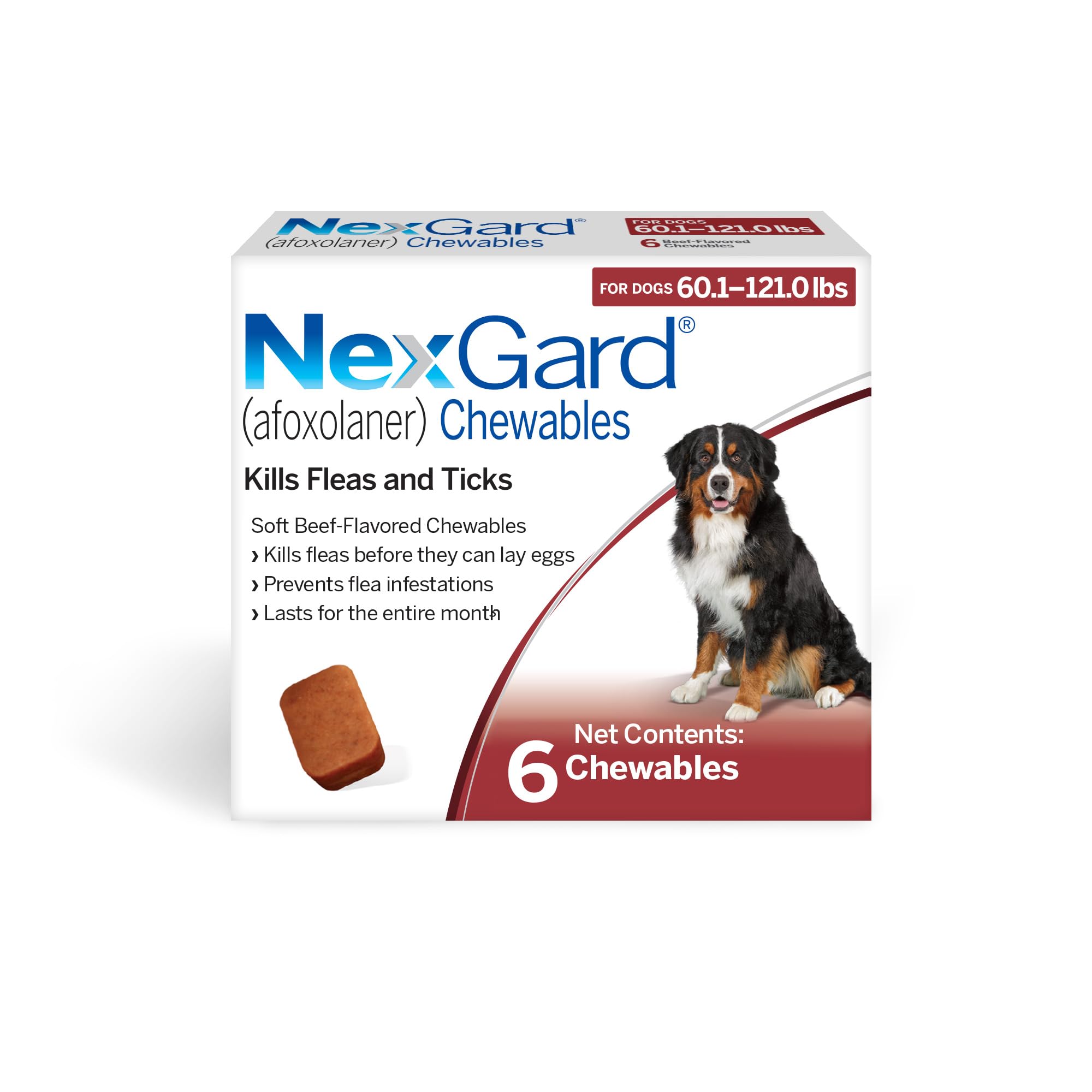 NexGard chewables red box for large dogs