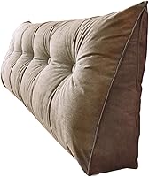 Vista 12 de Almohada triangular para cabecero, almohada de lectura, almohada triangular para cabecera, almohada de apoyo para dormitorio, sofá, tatami, blanco