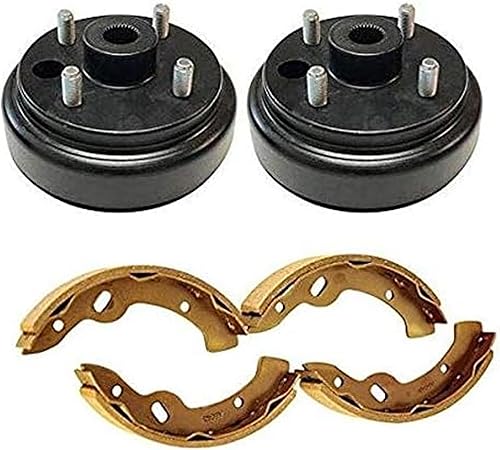 Carrito de golf Zapatas de freno, tambor de cubo de freno 30 dientes de fundición a presión fino estriado para EZGO gas 4 ciclo 91-Up, RXV GAS,