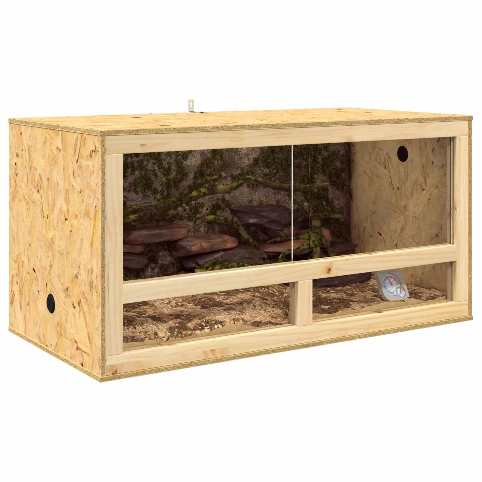 vidaXL Terrarium Brown 100 x 50 x 50 cm OSB