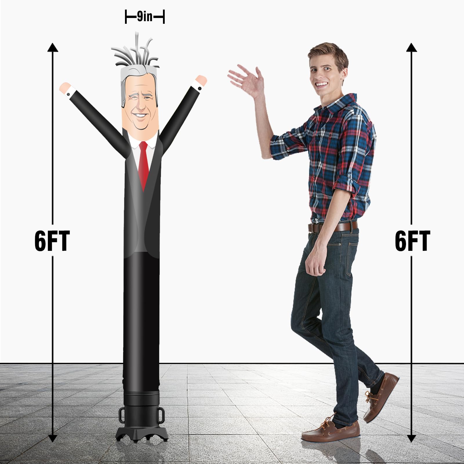 Amazon.com: GOODENY 6FT Tall Biden Inflatable Tube Man (9