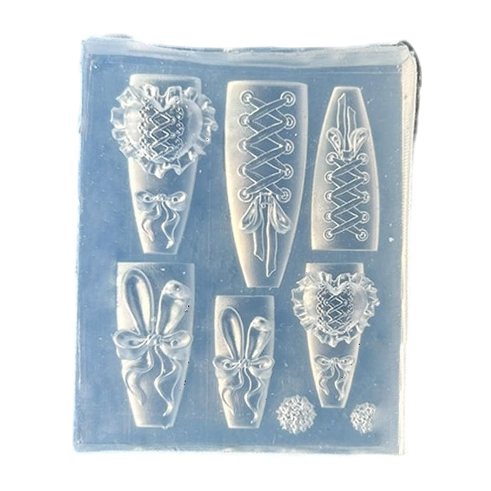 Lerpwige Nails Decors Silicone Mold Stamping Templates Molds Carving Enthusiasts Nail Art Silicone