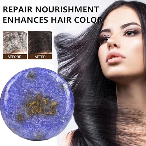 Miniatura 3 de VOKSODHCK Barra de champú de lluvia púrpura para cabello gris, barra de champú para cabello gris, barras de champú y acondicionador para cabello