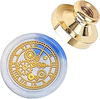 Vista 17 de CRASPIRE Sello de cera de rana, cabeza de sello de cera de sellado, cabeza Olny sin mango, 0.984 in, cabeza de sello de latón extraíble