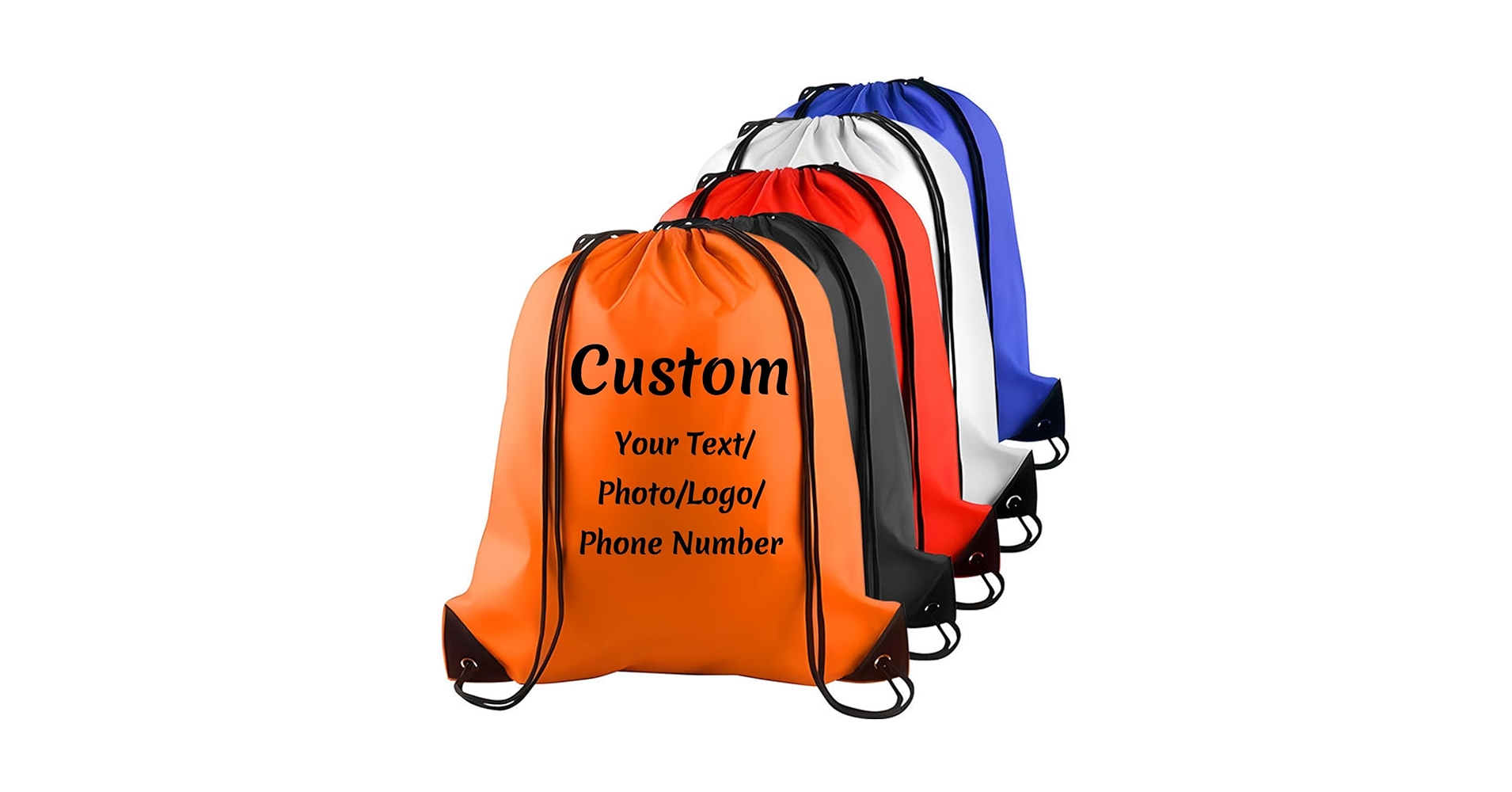 Amazon.com | Custom Drawstring Backpacks Bulk Personalized