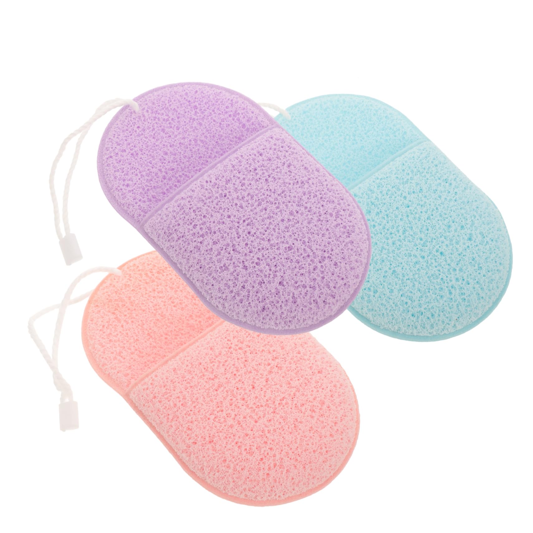 FRCOLOR 15 Piezas Lavado De Cara Almohadillas Exfoliantes Faciales Esponja Herramienta Limpieza