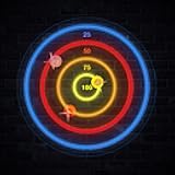 BITILLUM LED Light Up Dartboard with Safe Suction Cup Darts, LED Dartboard with Backlight for Kids, Teens & Adults, USB Powered Game Room Wall Decor for Family Fun