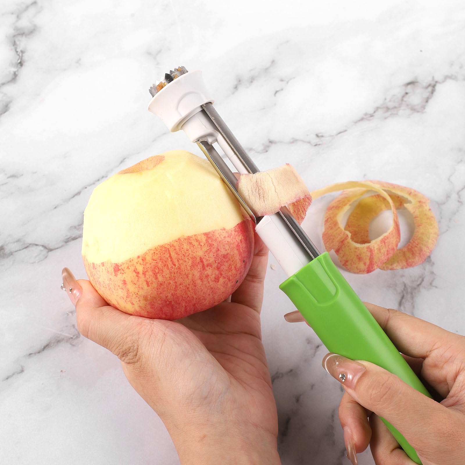 Évideur Et éplucheur De Pommes 2-en-1, NOGIS évideur De Pommes En Acier