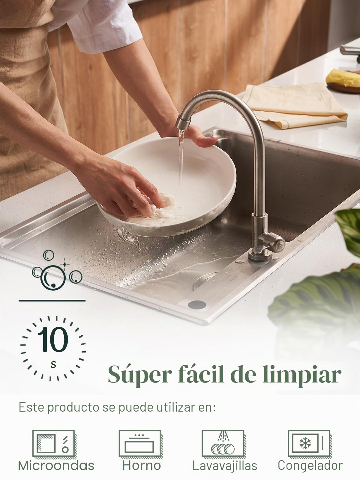 DOWAN Plato de Pastas, Plato para Ensalada de Porcelana, Ensaladera Ceramica, Tazones Desayuno Grandes, Cuencos de Servir, Cuencos Sopa, Bowls Cocina, Apto para Lavavajillas, Microondas-Φ 25cm/1400ml