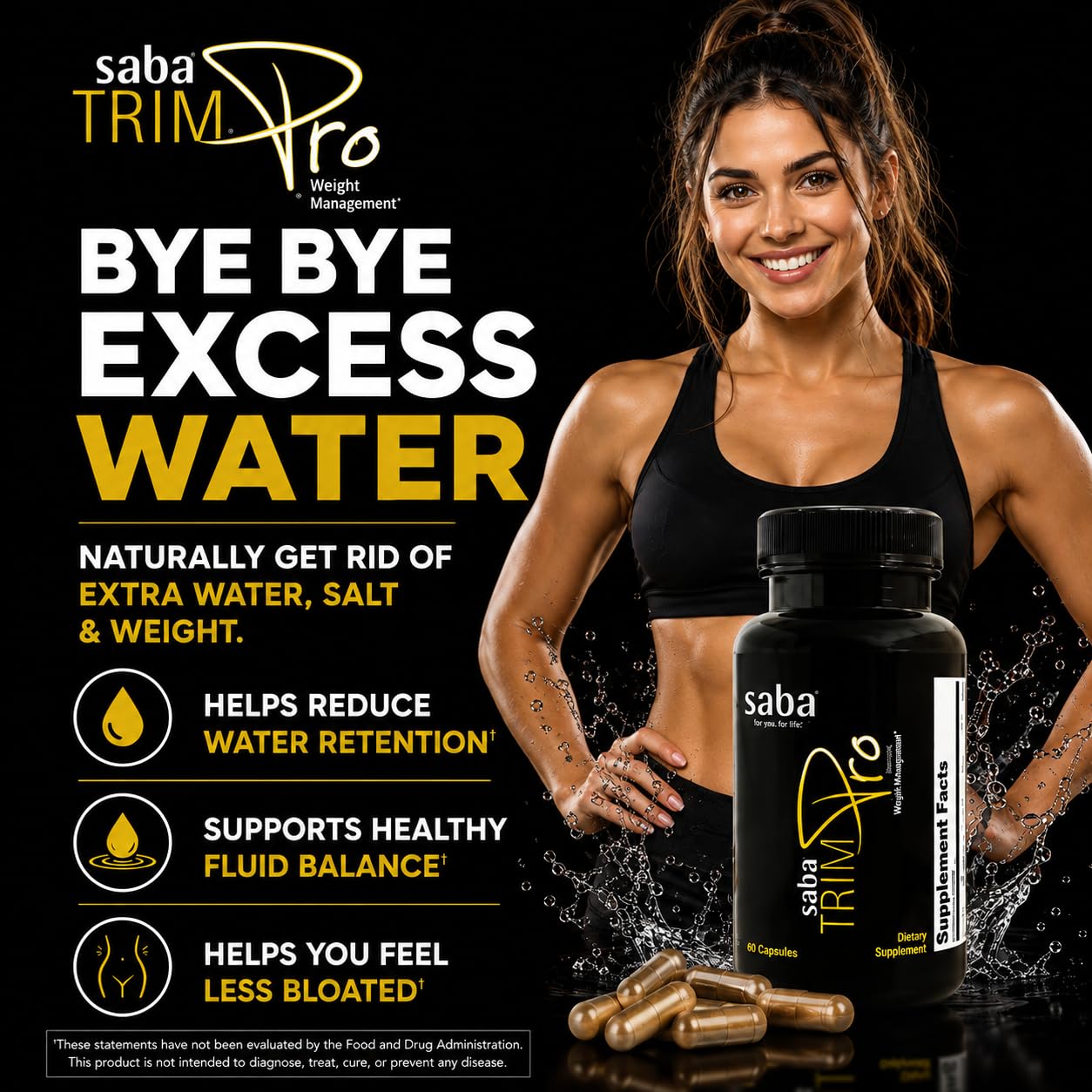 Saba Trim Pro™ Metabolism & Weight Management Support – Thermogenic Formula with CapsiMax®, Phase 2®, Green Tea & Dandelion – Appetite, Energy, Water Retention & Bloating Support – 60 Capsules — Amazon image 9